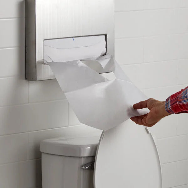 Lavex Half Fold Paper Toilet Seat Cover - 5,000/Case