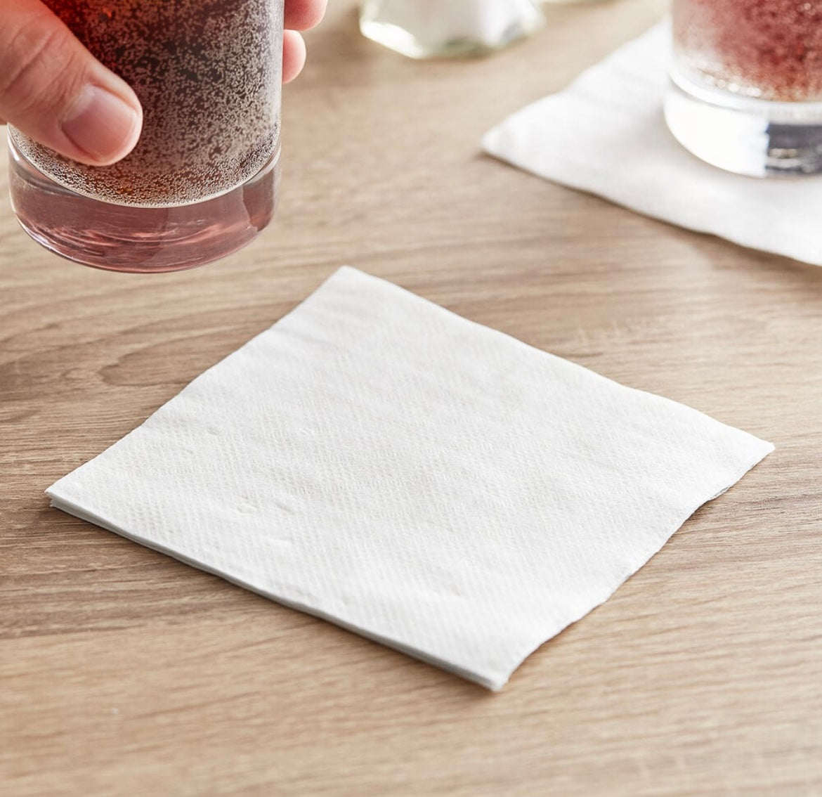 4000 Count White Paper Cocktails Napkins - 1-Ply