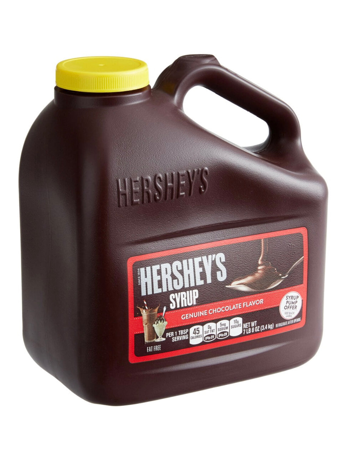 Bundle Of 3 HERSHEY'S Chocolate Syrup Jug 7.5 Lb(total 22.5 Lb)Bulk Wholesale