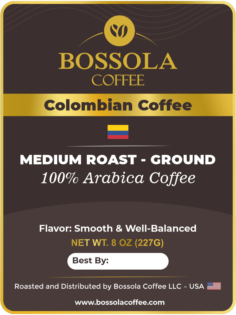 5 LB Bag (2,268g)-Family Size Fresh Colombian Coffee – Bold & Smooth Flavor – Freshly Ground