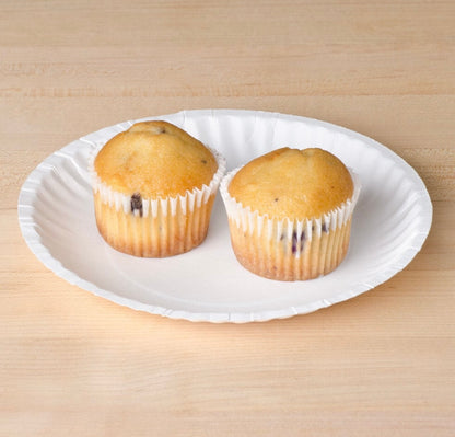 Choice 6” White Uncoated Paper Plates – 1,000/Case
