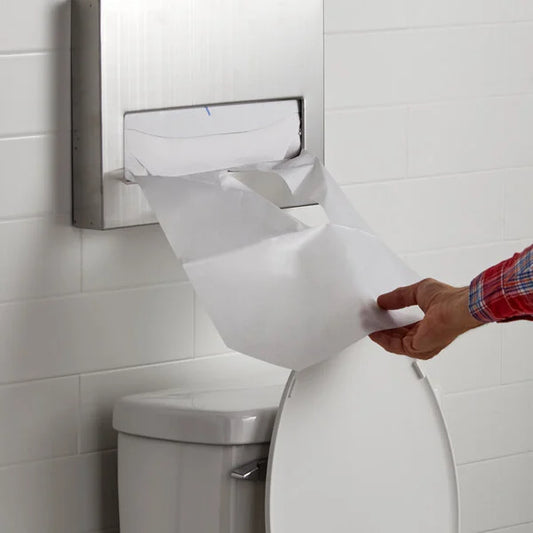 Lavex Half Fold Paper Toilet Seat Cover - 5,000/Case