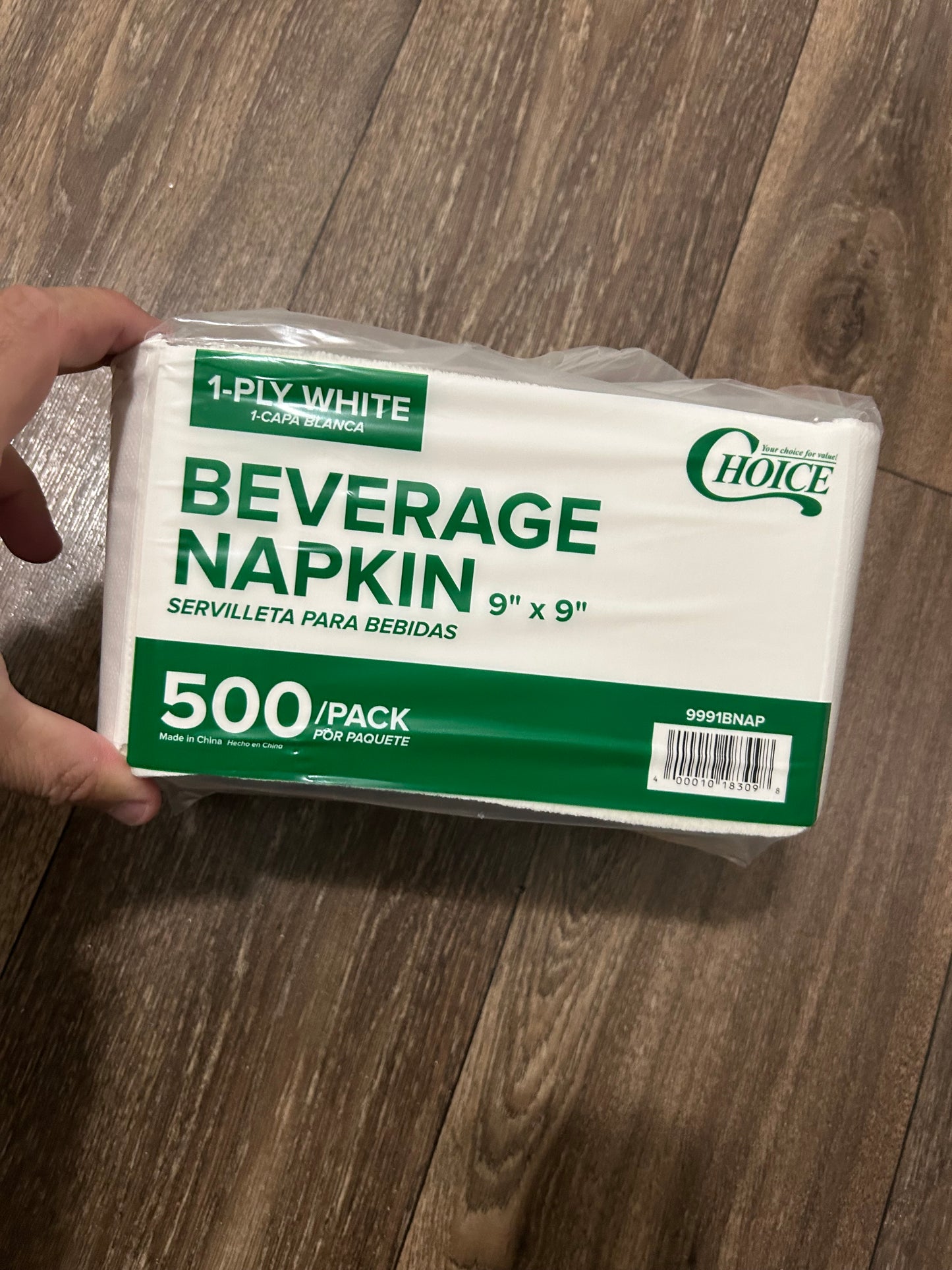 500 Count White Paper Cocktails Napkins - 1-Ply