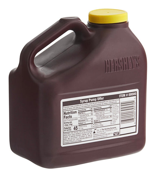 Bundle Of 3  HERSHEY'S  Chocolate Syrup  Jug 7.5 Lb(total 22.5 Lb)Bulk Wholesale