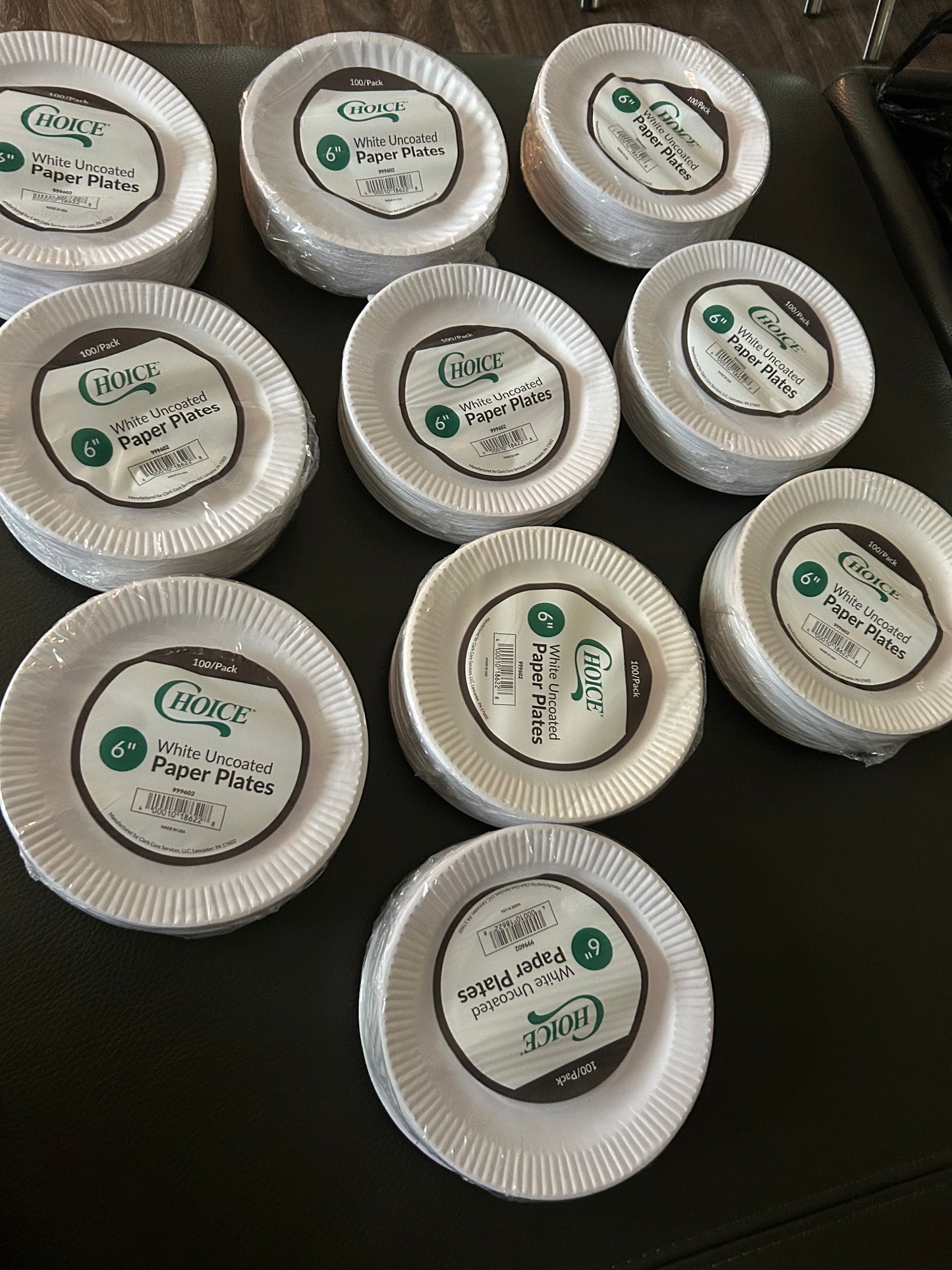 Choice 6” White Uncoated Paper Plates – 1,000/Case