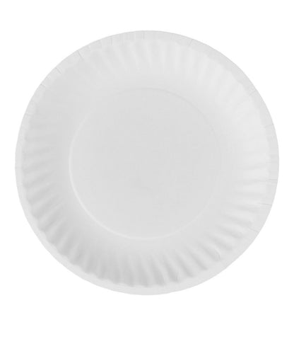 Choice 6” White Uncoated Paper Plates – 1,000/Case