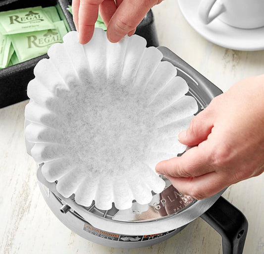Decanter Style Coffee Filters - 1000 Count (size per filter 8 1/2” x 3” )